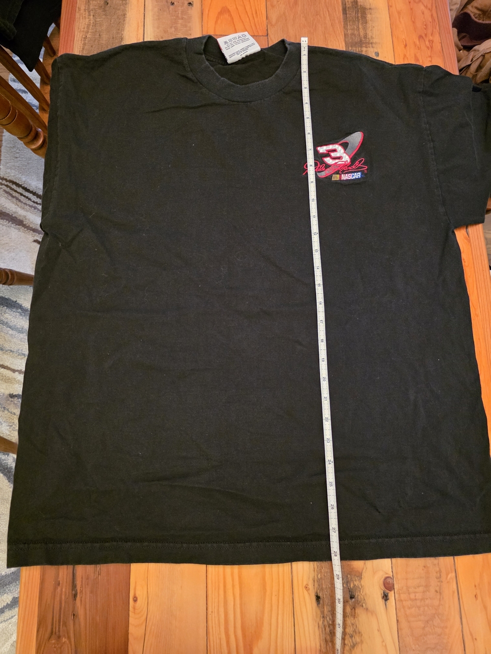 Dale Earnhardt Nascar Black Short Sleeve Tee #3 Logo